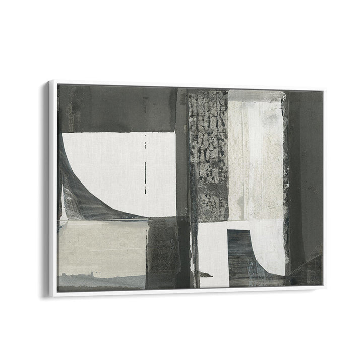 Elevate your decor with MONOCHROME SHAPES LIGHT II, ABSTRACT PAINTINGS featuring unique textures and shapes.