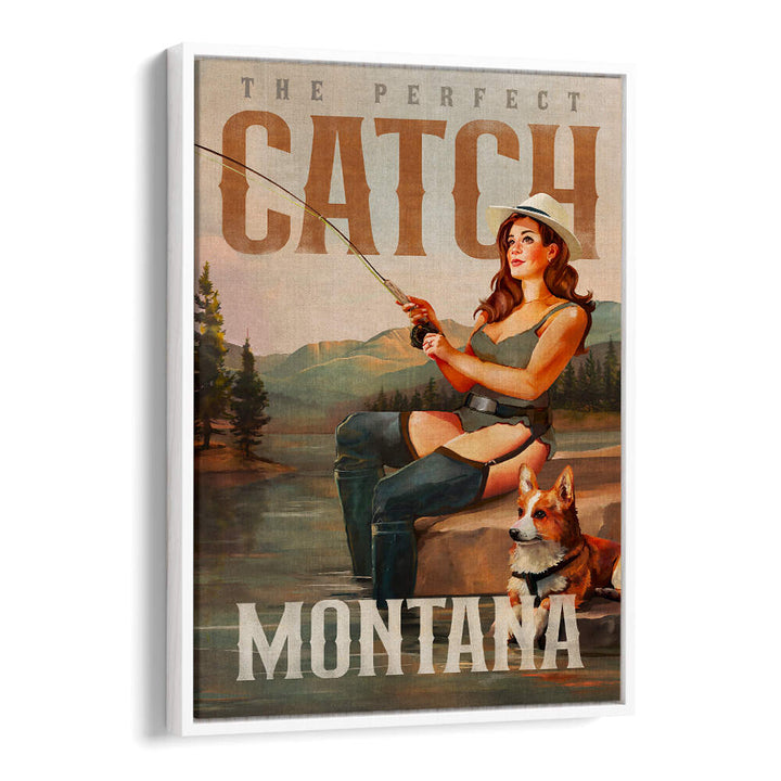 MONTANA SERENITY , VINTAGE TRAVEL POSTERS