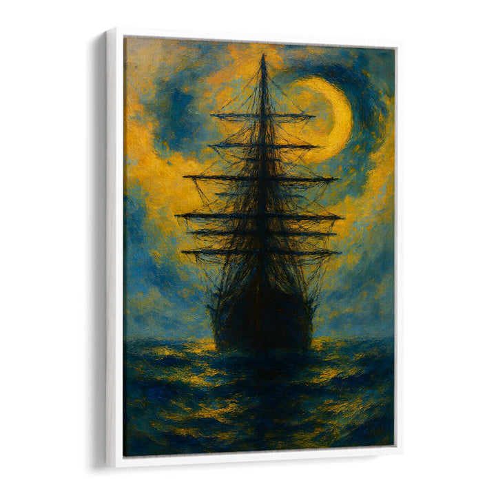 MOONLIT MAST , EXPRESSIONISM PAINTINGS