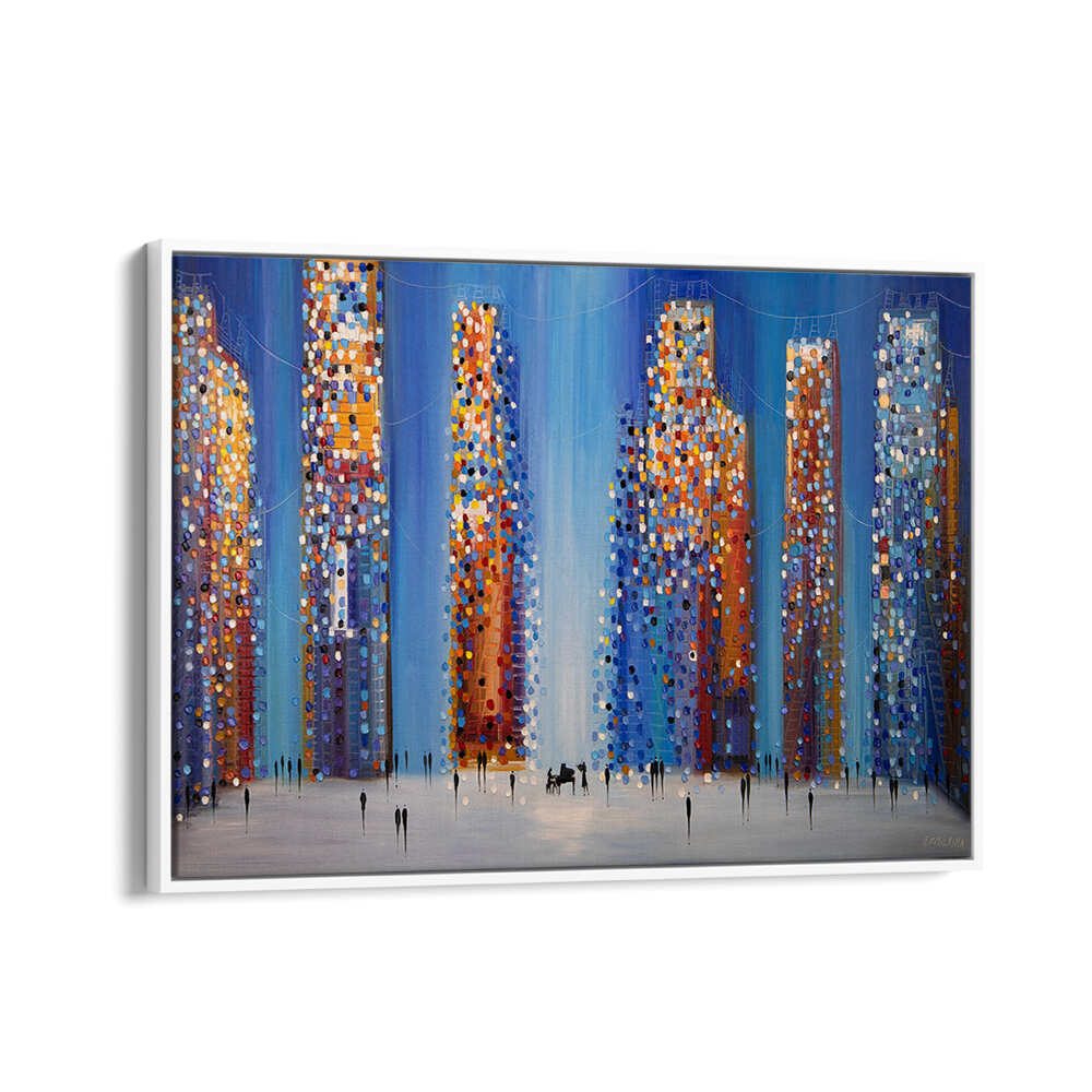 MUSIC IN THE CITY , MODERN IMPRESSIONISM PAINTINGS