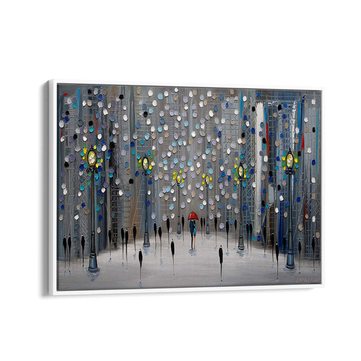 NIGHT CITY PARK , MODERN IMPRESSIONISM PAINTINGS