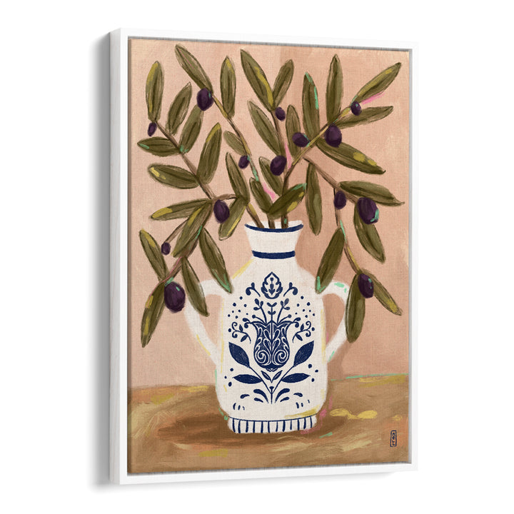 OLIVE BRANCHES IN A POT PAINTING