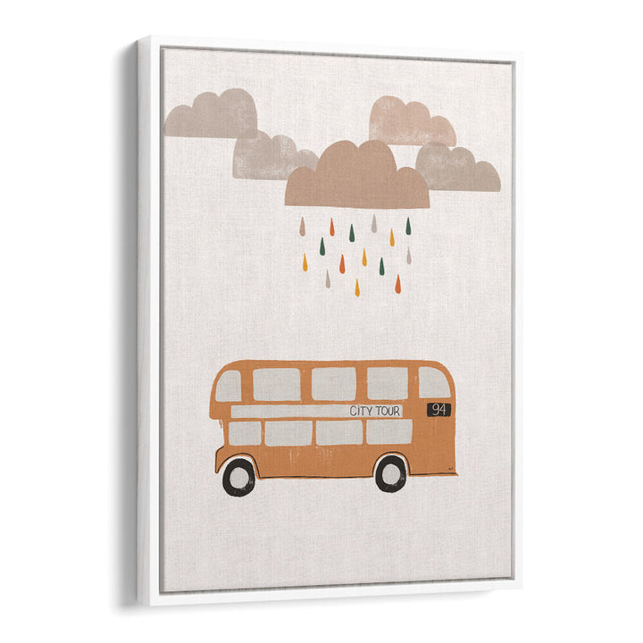 ORANGE BUS , KIDS ROOM PAINTINGS