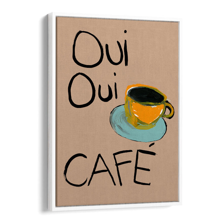 Abstract artwork of a coffee cup, embodying OUI OUI CAFÉ, BAR culture for elegant home decor.