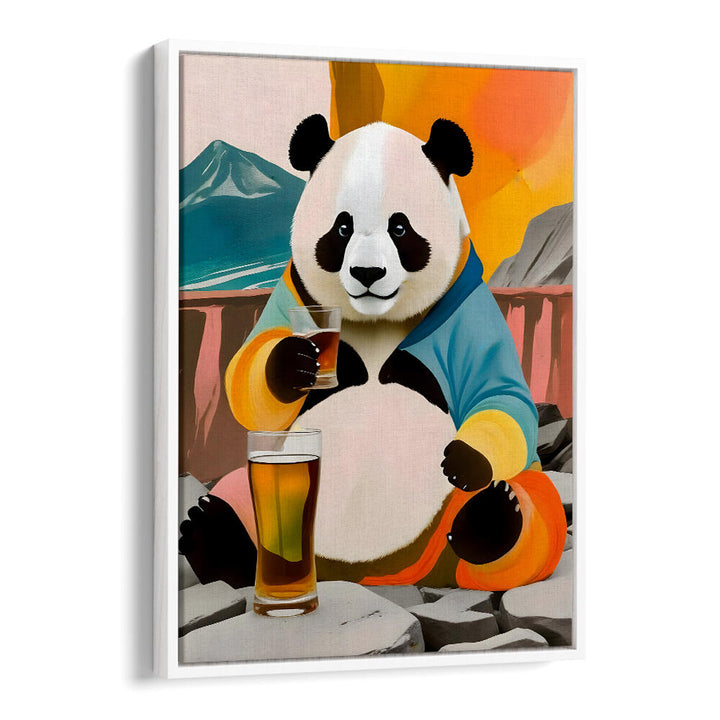 PANDA BEER BUZZ , ANIMAL PAINTINGS