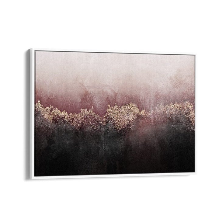 Elegant PINK SKY, ABSTRACT PAINTINGS featuring soft pink hues and dark accents, perfect for enhancing any space.
