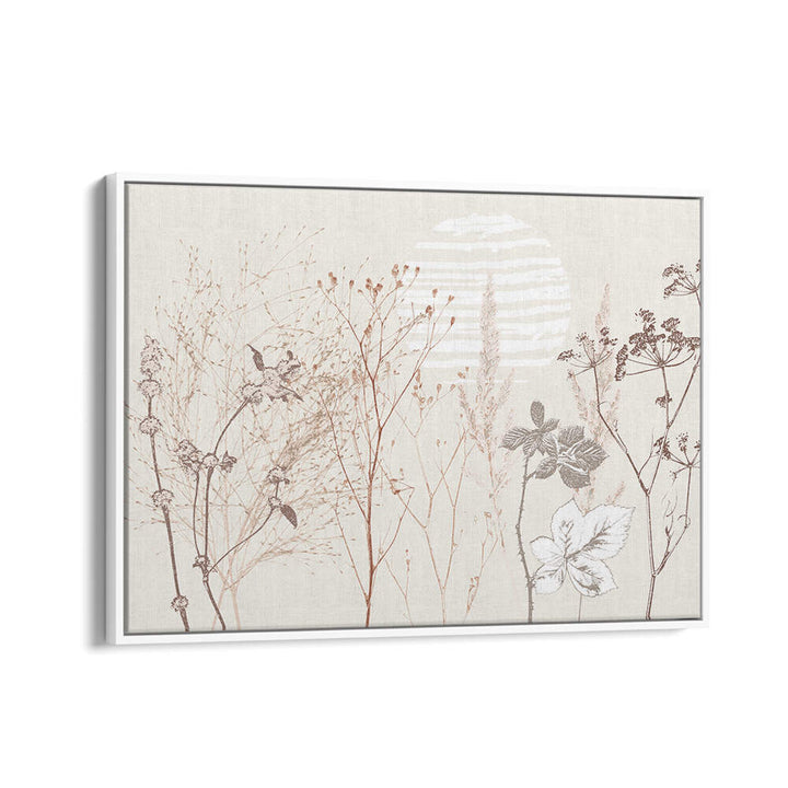Elegant PLANT CALMING I, FLORAL FLOWER PAINTINGS featuring abstract floral designs for a serene living space.