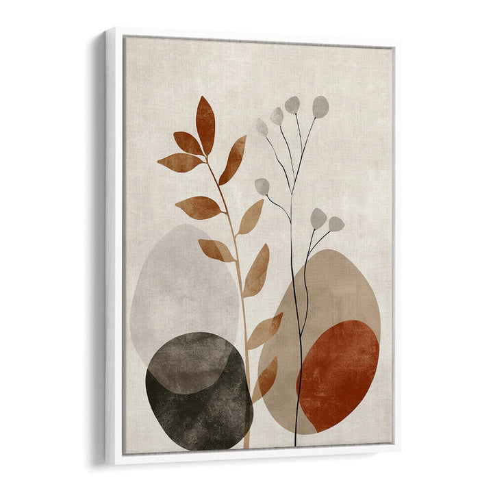 POSTER EARTHY GEO VIII , FLORAL FLOWER PAINTINGS