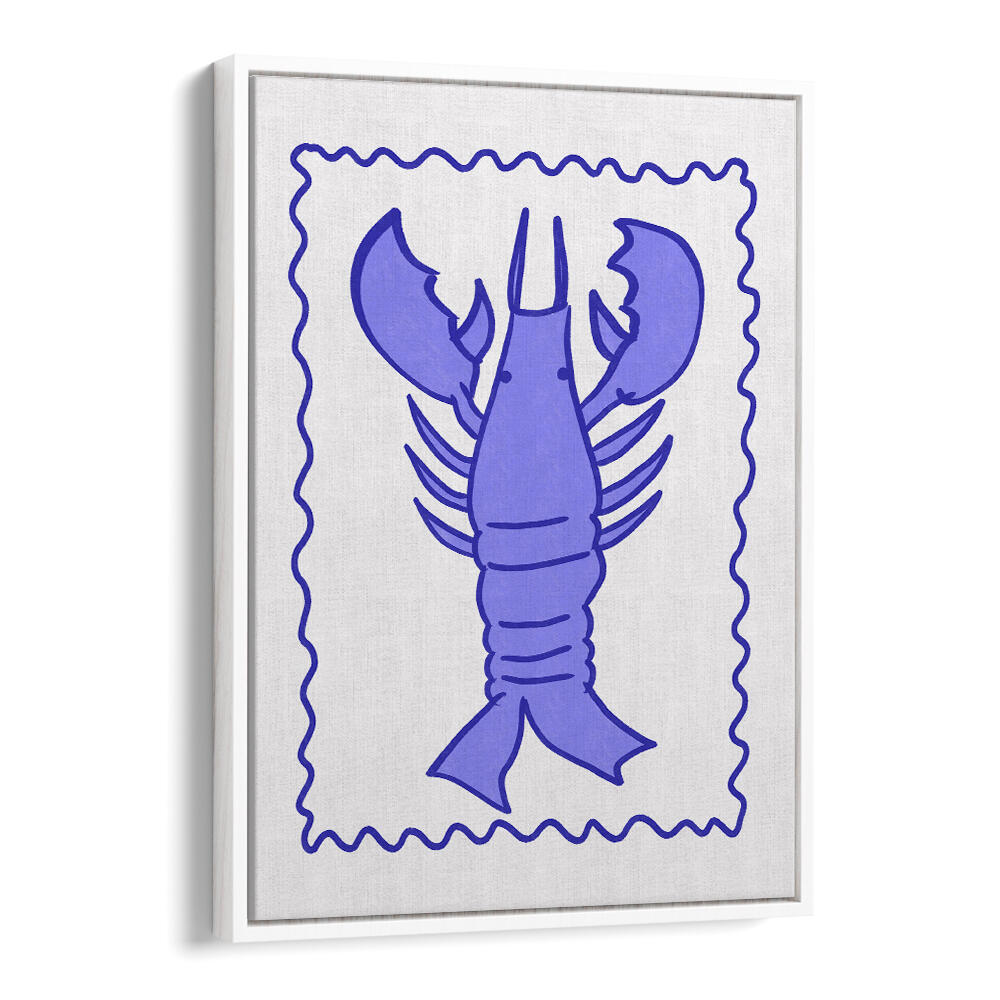 PURPLE LOBSTER STAMP , KIDS ROOM PAINTINGS