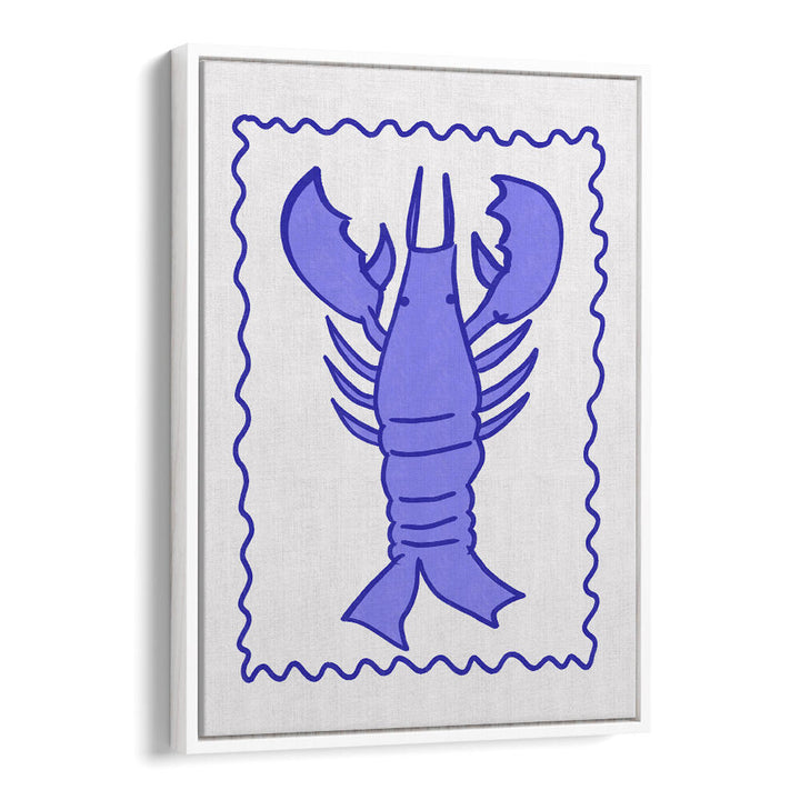 PURPLE LOBSTER STAMP , KIDS ROOM PAINTINGS