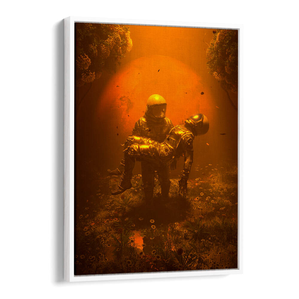 RED'S EMBRACE , SURREAL ART PRINTS
