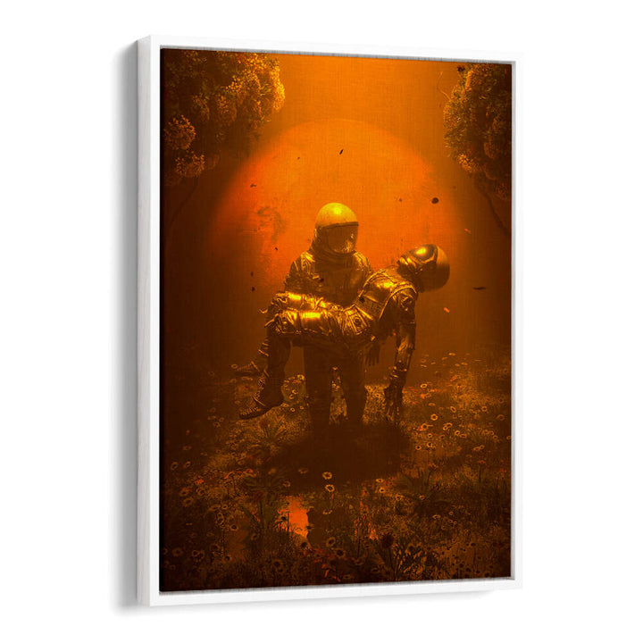 RED'S EMBRACE , SURREAL ART PRINTS
