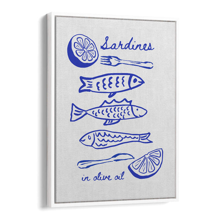 SARDINES IN OLIVE OIL BLUE , BAR & CAFE ART