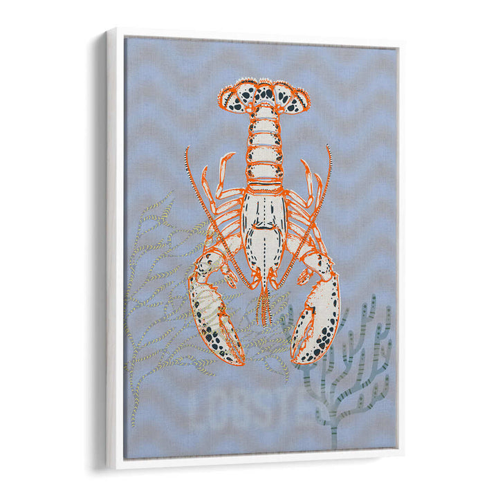 Vibrant SEA LIFE LOBSTER II beach paintings, showcasing a stunning lobster against a serene coastal backdrop.