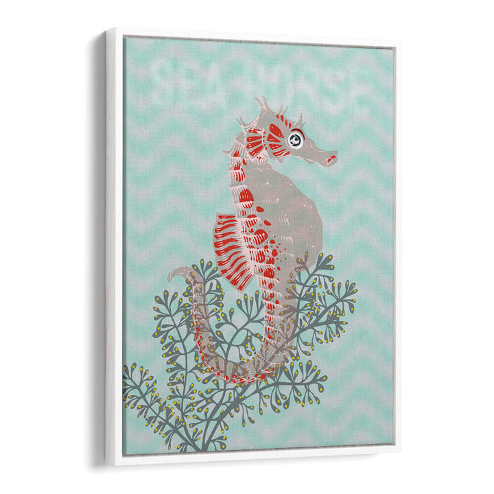 Vibrant SEA LIFE LOBSTER I, BEACH PAINTINGS showcasing a lobster against soft waves, perfect for ocean-themed decor.