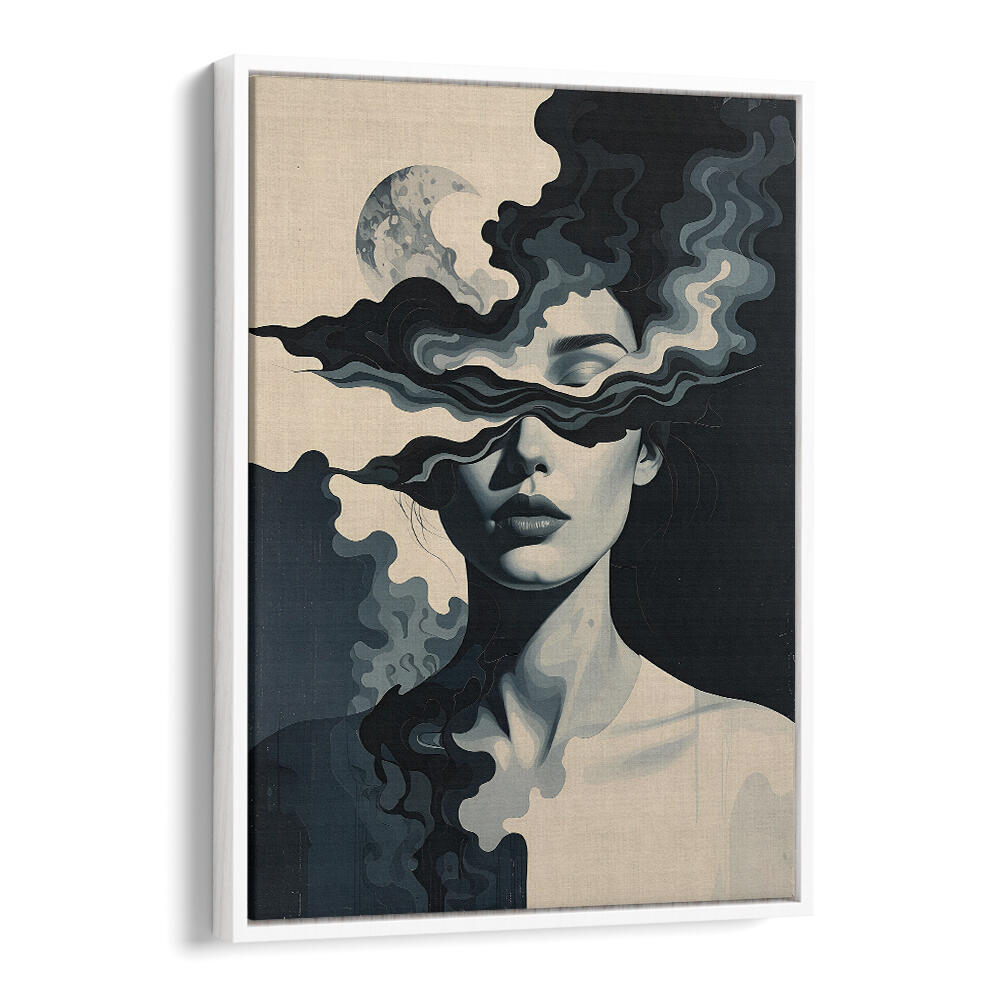 SHE WHO SEES IN SHADOWS , SURREAL ART PRINTS