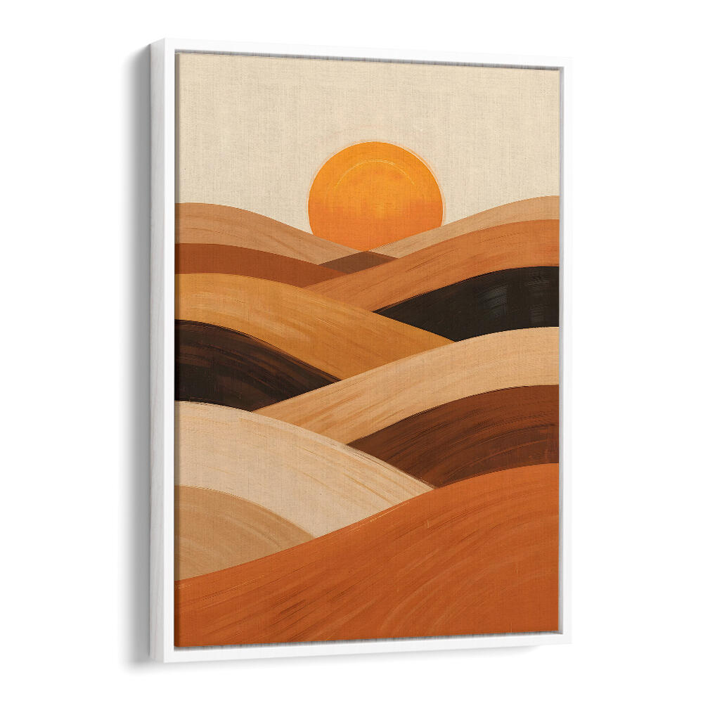 SOFT SAND WAVES AT SUNSET , LANDSCAPE PAINTINGS