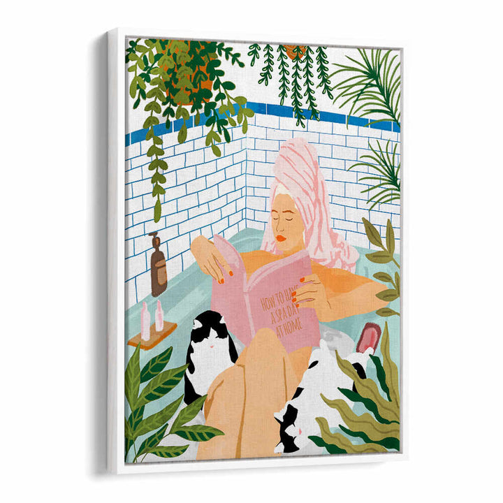 SPA DAY AT HOME , PORTRAITS & FIGURATIVE ILLUSTRATIONS