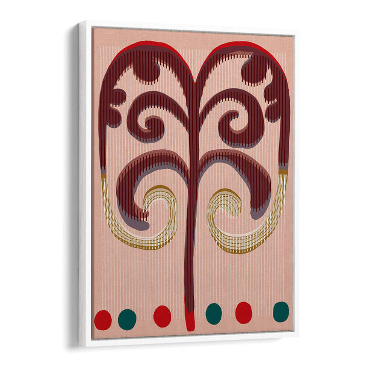 SPIRALING FRONDS , BOHO ART PAINTINGS