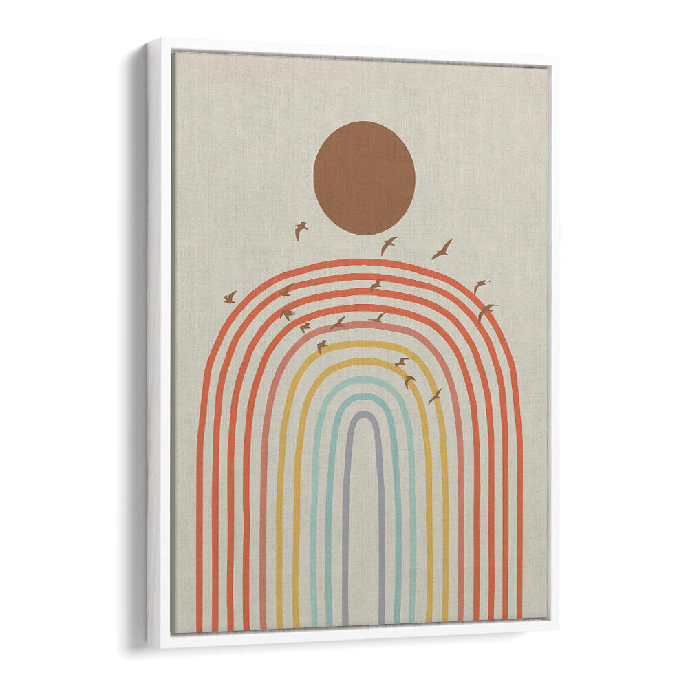 STYLIZED RAINBOW , BOHO ART PAINTINGS