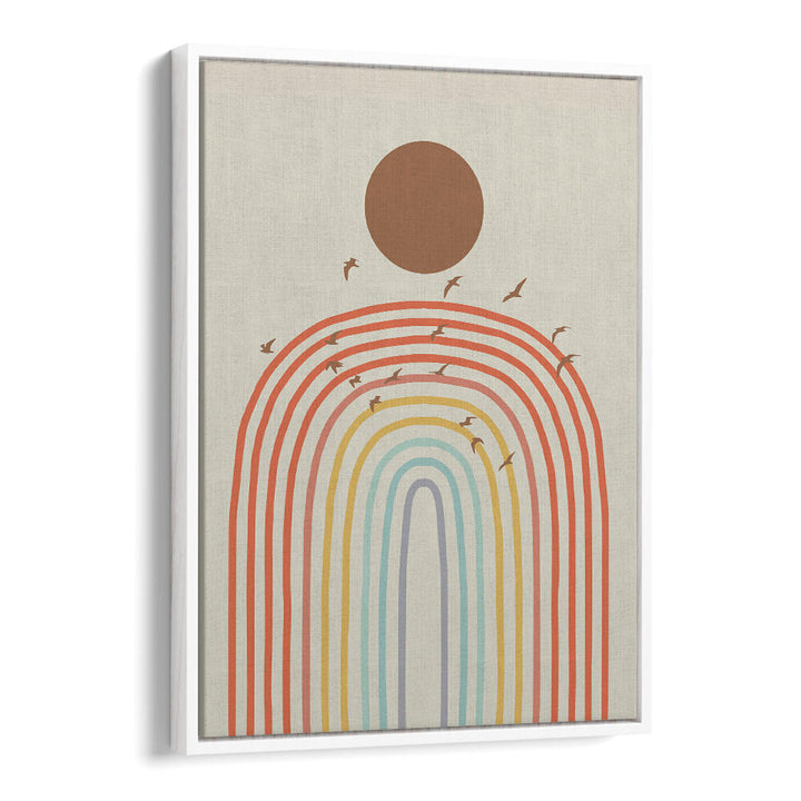 STYLIZED RAINBOW , BOHO ART PAINTINGS