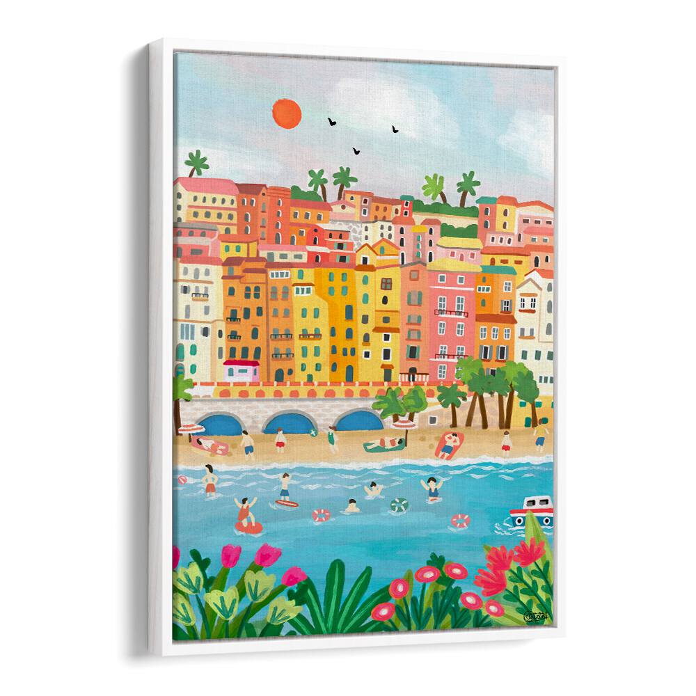 SUMMER IN MENTON , TRAVEL POSTERS