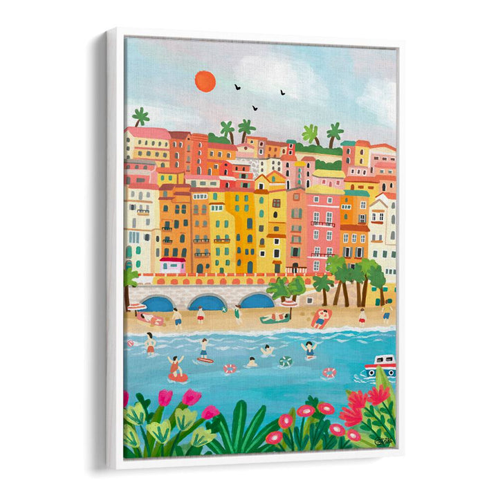 SUMMER IN MENTON , TRAVEL POSTERS