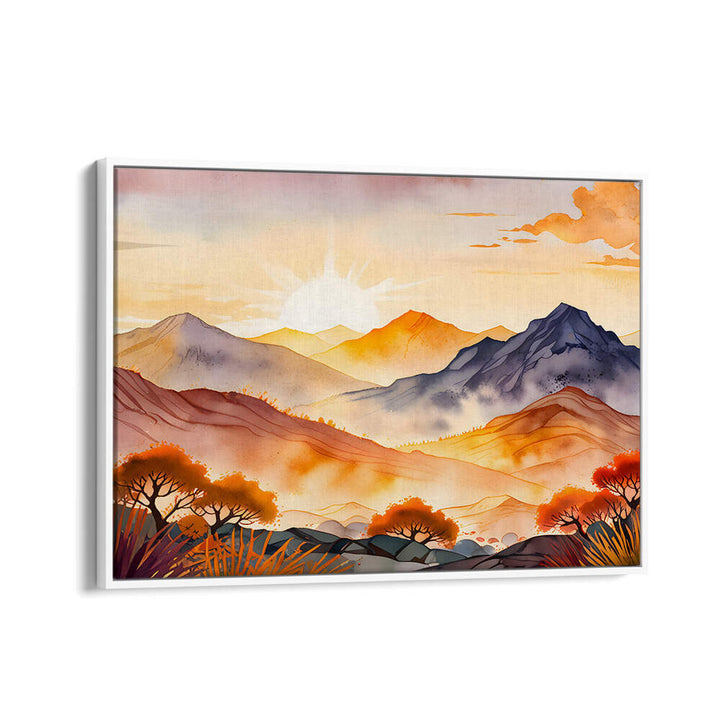 SUNLIT TREES AND SHADOWED VALLEYS , LANDSCAPE PAINTINGS