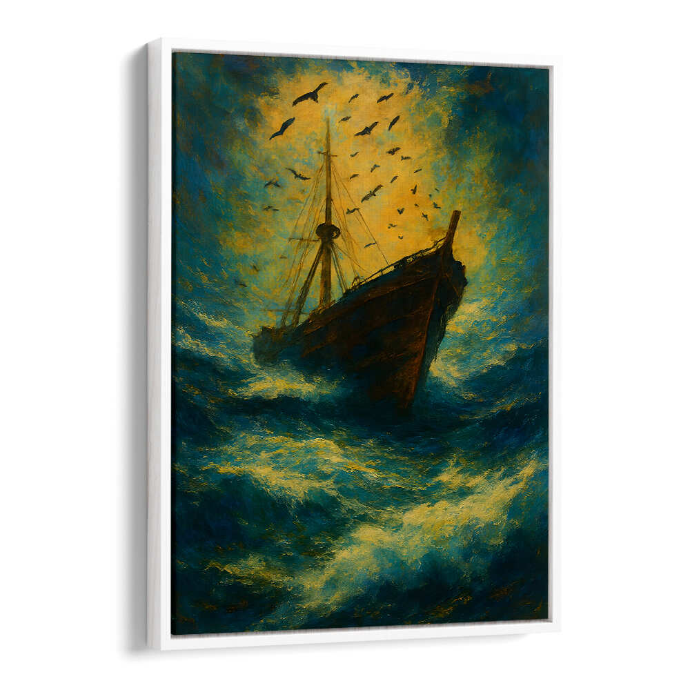 THE LAST DESCENT , EXPRESSIONISM PAINTINGS