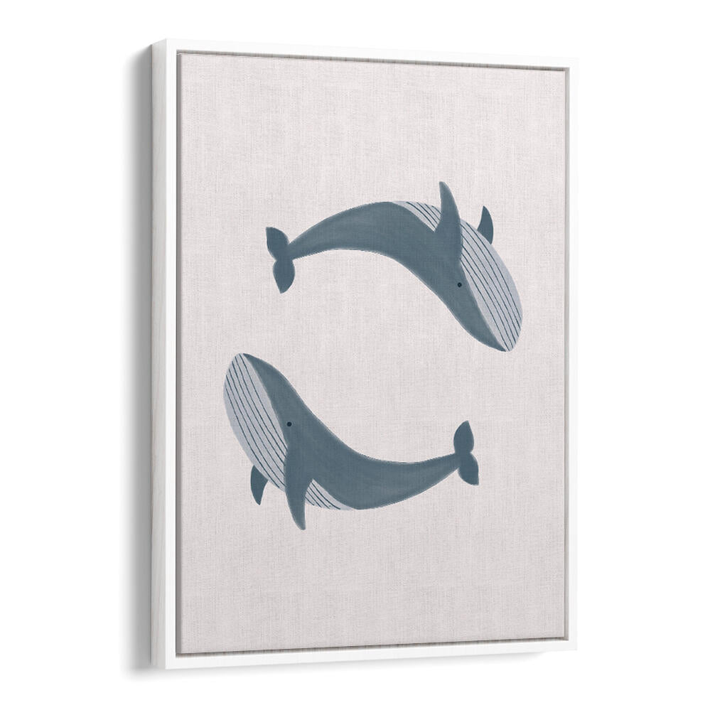 TWO WHALES , KIDS ROOM PAINTINGS
