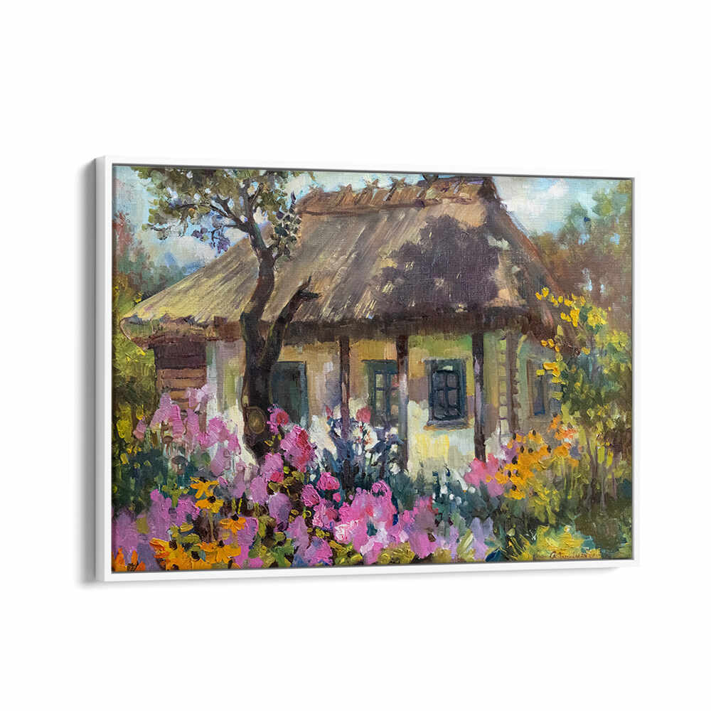 INDIAN HUT ,INDIAN ART PAINTINGS