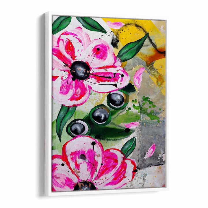 VIBRANT PINK FLOWERS BT , FLORAL FLOWER PAINTINGS