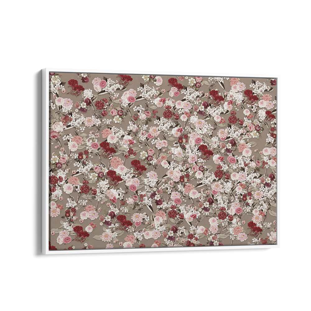 Elegant VINTAGE FLOWER ROMANCE, FLORAL FLOWER PAINTINGS showcasing vibrant blooms on a soft background, perfect for decor.