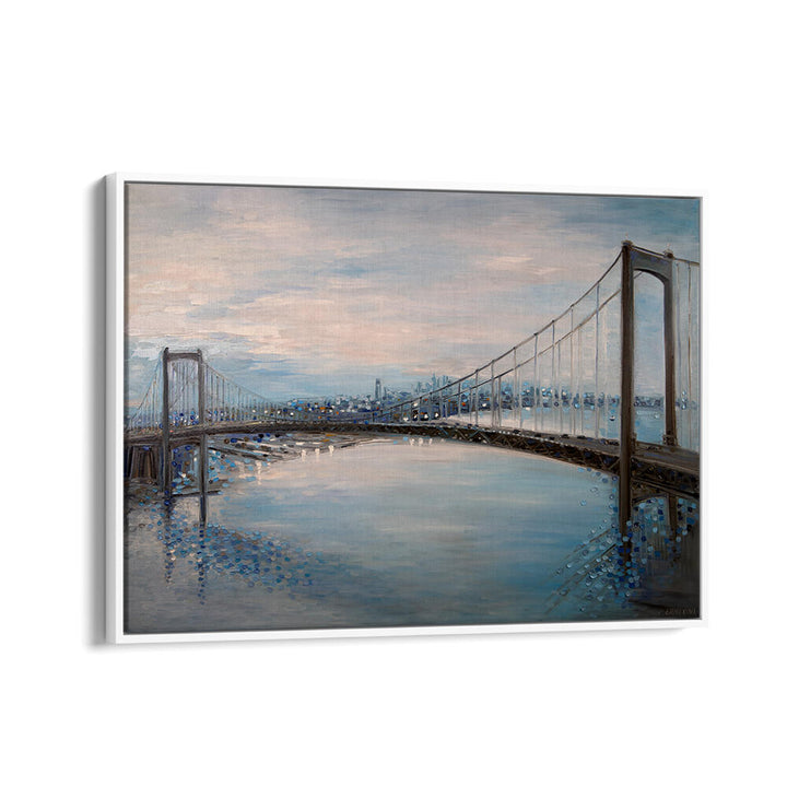 WALT WHITMAN BRIDGE , MODERN IMPRESSIONISM PAINTINGS