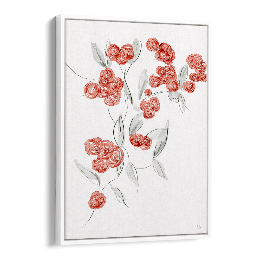 WATERCOLOR RED FLOWERS