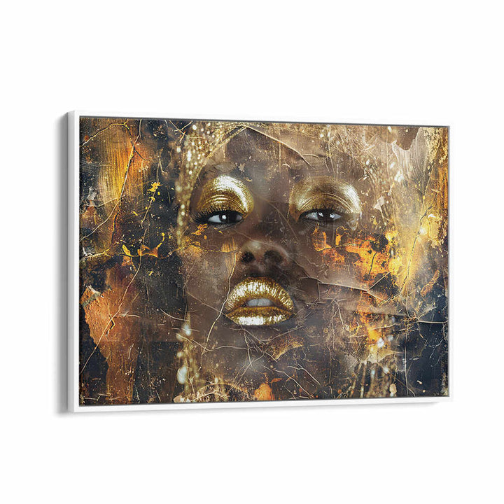 WOMAN ART ILLUSTRATION IV , AFRICAN ART PAINTINGS