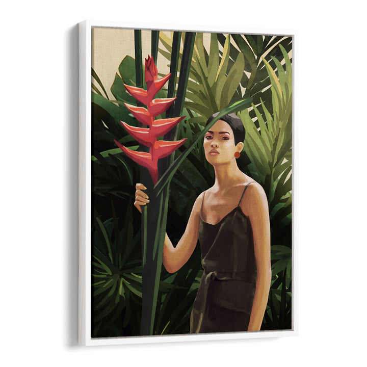 WOMAN IN TROPICAL FOREST, SURREAL ART PRINTS