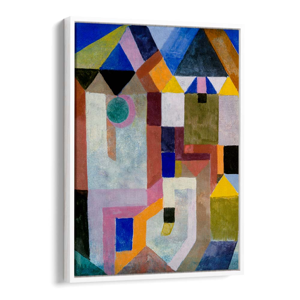 COLORFUL ARCHITECTURE (1917) BY PAUL KLEE, PAUL KLEE PAINTINGS, ARTWORKS BY PAUL KLEE