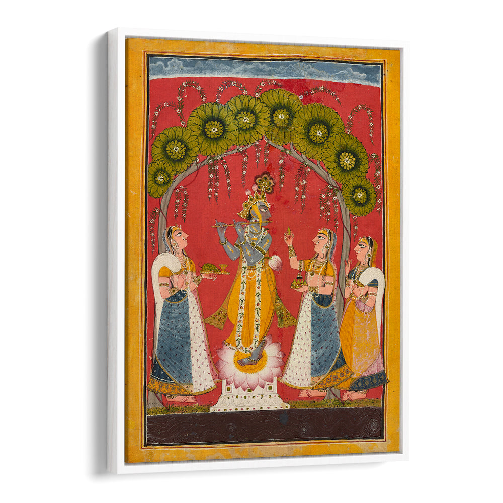 KRISHNA FLUTING FOLIO , INDIAN ART PAINTINGS