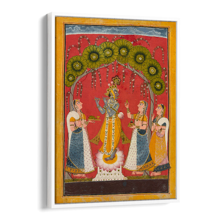 KRISHNA FLUTING FOLIO , INDIAN ART PAINTINGS