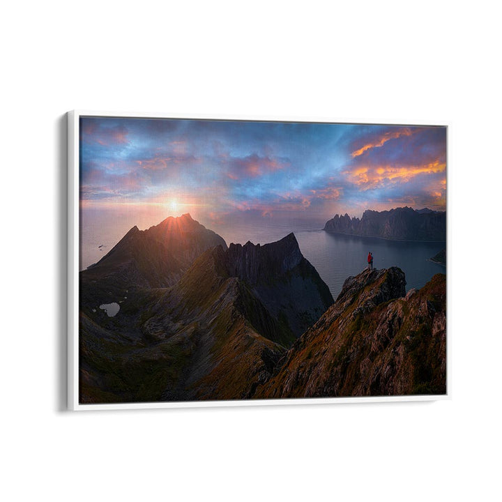 Breathtaking mountain landscape at sunset, perfect for LOVERS AT THE ENDS OF THE EARTH, PHOTOGRAPHY PRINTS.