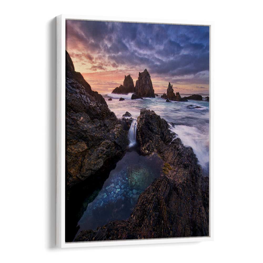 Stunning MEETING OF WATERS, PHOTOGRAPHY PRINTS showcasing dramatic landscapes and ocean views for elegant decor.