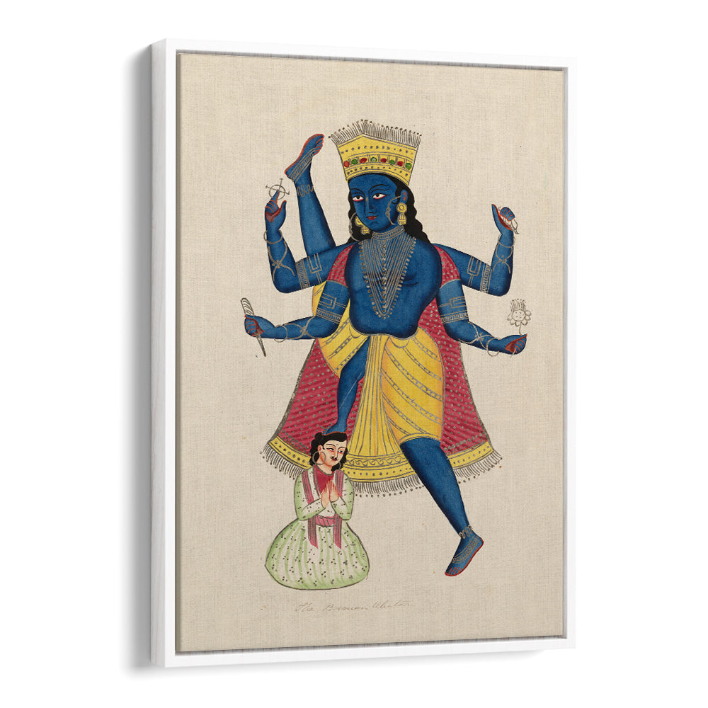 VISHNU AS VAMANA , INDIAN ART PAINTINGS