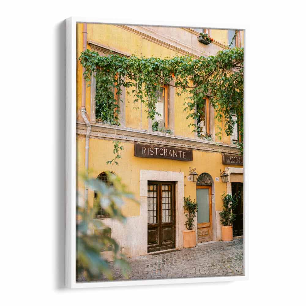 Charming exterior of Ristorante Trastevere, featured in RISTORANTE TRASTEVERE ROME, PHOTOGRAPHY PRINTS collection.