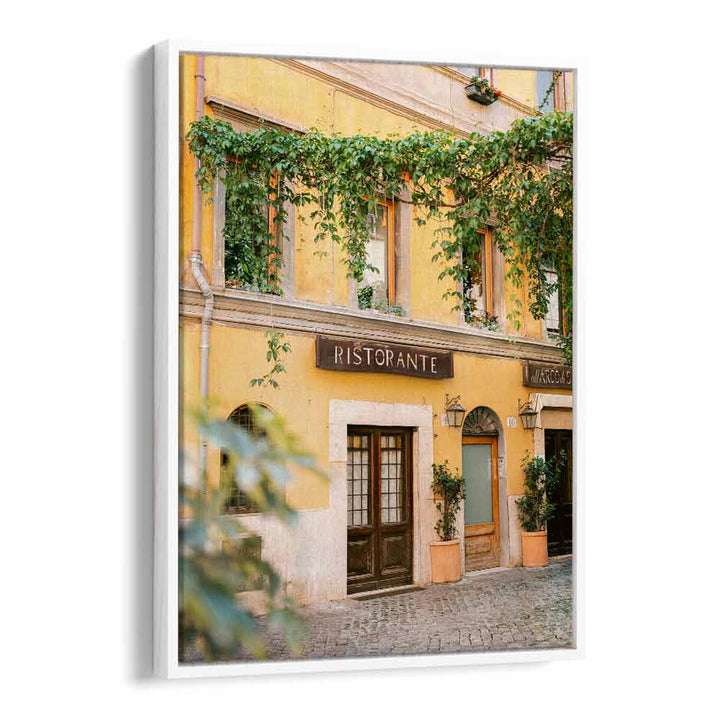 Charming exterior of Ristorante Trastevere, featured in RISTORANTE TRASTEVERE ROME, PHOTOGRAPHY PRINTS collection.