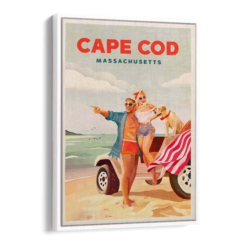 CAPE COD MASSACHUSETTS SUMMER BEACH ART BY THE WHISKEY GINGER , TRAVEL POSTERS