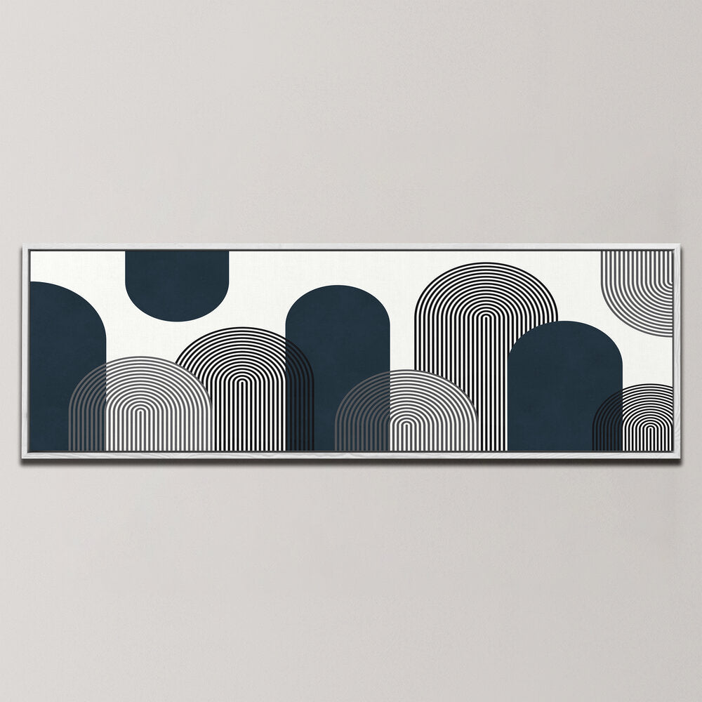 BLACK AND WHITE ARCHES AND STRIPES