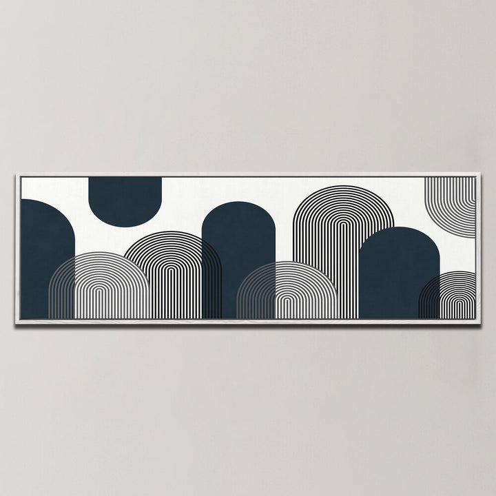 BLACK AND WHITE ARCHES AND STRIPES