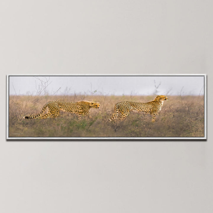 TWO HUNTERS , PANORAMIC ART