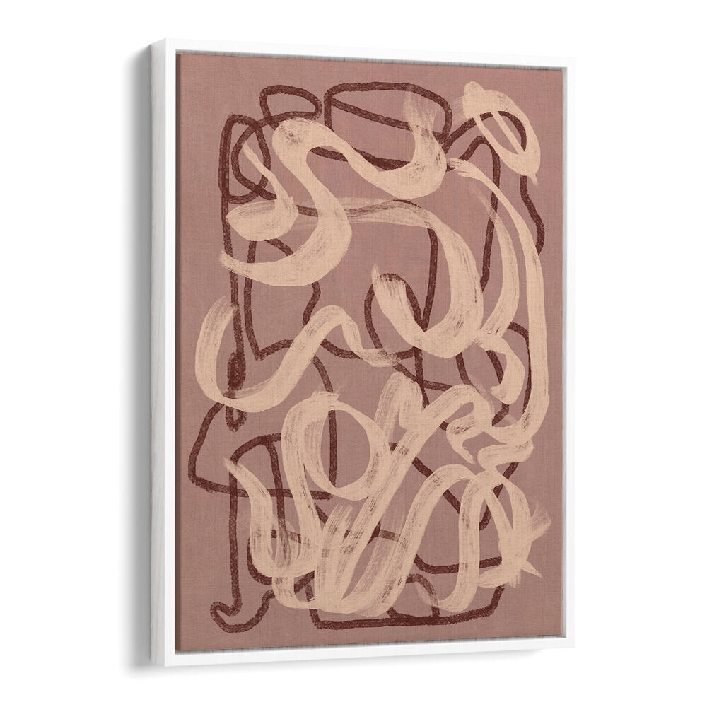 DRY BRUSH ABSTRACT IN NUDE , ABSTRACT PAINTINGS